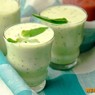Фотография рецепта Молочнофруктовый смузи с мятой автор Ярослава Тихонова