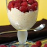 Фотография рецепта Мусс из белого шоколада с малиной автор Саша Давыденко