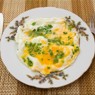Фотография рецепта Омлет с зеленым луком автор Саша Давыденко