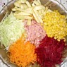 Фотография рецепта Овощной салат с капустой и мясом автор ТАТЬЯНА ПЕТРУХИНА