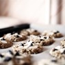 Фотография рецепта Овсяное печенье с шоколадом и миндалем автор Любовь Волкова
