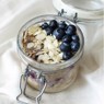 Фотография рецепта Овсянка в банке Черничный маффин автор Мария Блинова