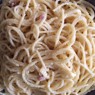 Фотография рецепта Паста карбонара с беконом и сливками автор Катя Кожевникова