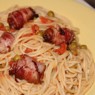Фотография рецепта Паста с беконом и горошком автор Наталья Бездежская