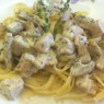 Фотография рецепта Паста с индейкой и шампиньонами автор Анна Рябушева