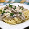Фотография рецепта Паста с курицей и грибами в сливочном соусе автор Ксения Ш