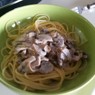 Фотография рецепта Паста с шампиньонами в сливочном соусе автор Юлия Тихонова