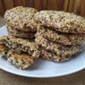 Фотография рецепта Печенье с кунжутом и семенами льна автор ЮЛИЯ ТИМОФЕЕВА