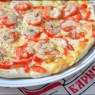 Фотография рецепта Пицца поитальянски с помидорами черри и двумя видами сыра автор Любовь Иванова