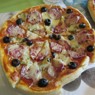 Фотография рецепта Пицца с овощами и копченым салом автор ТАТЬЯНА ПЕТРУХИНА