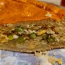 Фотография рецепта Пирог с капустой зеленым горошком и яйцом автор Ална Казавчинская