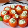 Фотография рецепта Помидоры черри фаршированные сырным кремом с базиликом автор Irina Bmbulyan