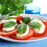 Фотография рецепта Помидоры с базиликом и моцареллой автор Тамара Дьякова