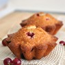 Фотография рецепта Постные овсяные маффины с красной смородиной автор Masha Potashova