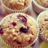 Фотография рецепта Постные овсяные маффины с красной смородиной автор Аля Жданова