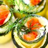 Фотография рецепта Рулетики из цукини с копченой семгой автор ТАТЬЯНА ПЕТРУХИНА