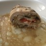 Фотография рецепта Рулетики из куриной грудки с баклажанами и перцем автор Елена