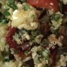 Фотография рецепта Салат из киноа вяленых и свежих помидоров и сливочного сыра автор doginthemanger