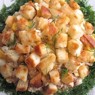 Фотография рецепта Салат из печени трески с гренками автор Анна Данова