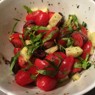 Фотография рецепта Салат из помидоров черри с тархуном в греческом стиле автор Иван Соколов