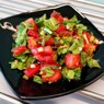 Фотография рецепта Салат из помидоров и зелени автор Лоскутова Марианна