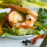 Фотография рецепта Салат из рукколы с креветками автор Саша Давыденко