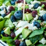 Фотография рецепта Салат из шпината голубики и брокколи автор Анна Сеславинская