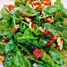 Фотография рецепта Салат из шпината с кавказским сыром и вялеными помидорами автор Лоскутова Марианна