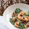 Фотография рецепта Салат из шпината с креветками автор Еда