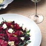 Фотография рецепта Салат из свеклы и грецких орехов под соусом Ремулад автор Masha Potashova