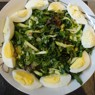 Фотография рецепта Салат из свежих молодых кабачков и зелени автор Анна АННА