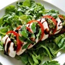 Фотография рецепта Салат капрезе со шпинатом автор Лоскутова Марианна