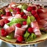 Фотография рецепта Салат летний с прошутто и малиной автор Ольга Мазурова