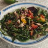 Фотография рецепта Салат с беконом печеным перцем и киноа автор Валентина