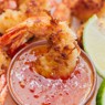 Фотография рецепта Салат с кокосовыми креветками автор Катерина  Смирнова