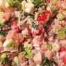 Фотография рецепта Салат с копченой курицей и шампиньонами автор Bizzle
