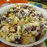 Фотография рецепта Салат с красной фасолью кукурузой и сухариками автор ТАТЬЯНА ПЕТРУХИНА