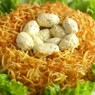 Фотография рецепта Салат с курицей Гнездо глухаря автор Руфина Харлампиева