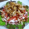 Фотография рецепта Салат с куриной грудкой ветчиной и помидорами Кармен автор Mashulya Borisova