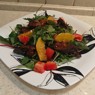 Фотография рецепта Салат с куриной печенью и апельсином автор Валентина