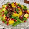 Фотография рецепта Салат с куриной печенью и манго автор ЮЛИЯ ТИМОФЕЕВА