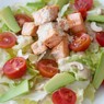 Фотография рецепта Салат с лососем в острой заправке автор Евгения Кукоба