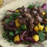 Фотография рецепта Салат с манго и куриной печенью автор Владимир Цыбульский