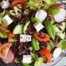Фотография рецепта Салат с сыром фета и черным рисом автор Ирина Палкина