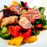 Фотография рецепта Салат с тунцом и свежими овощами автор Natasha Davletshina