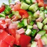 Фотография рецепта Салат с ветчиной и овощами автор ТАТЬЯНА ПЕТРУХИНА