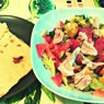 Фотография рецепта Салат в мексиканском стиле с хрустящей тортильей автор Natasha Davletshina
