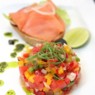 Фотография рецепта Севиче из лосося на тостадас автор Саша Давыденко