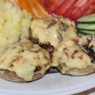 Фотография рецепта Шампиньоны фаршированные курицей и овощами автор Анастасия Снигирва
