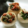 Фотография рецепта Шампиньоны фаршированные овощами автор Евгения Тяпнина